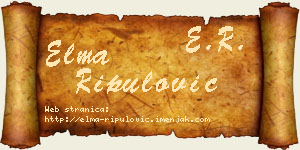 Elma Ripulović vizit kartica